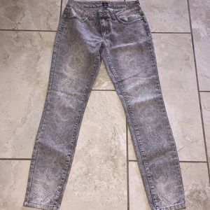 Gray denim jeans